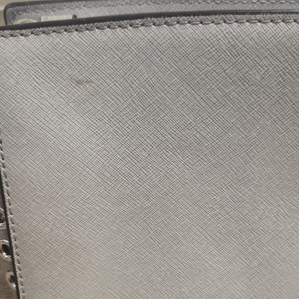 Michael Kors Silver Crossbody Bag with Studded Sides